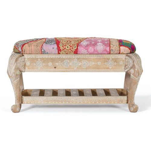 Ringtown Mango Wood Padded Bench