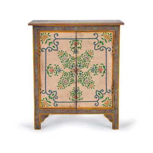 Ballinger Mango Wood Painted 2 Door Hall Cabinet