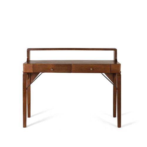 Aosta Walnut Mango Wood 2 Drawer Desk