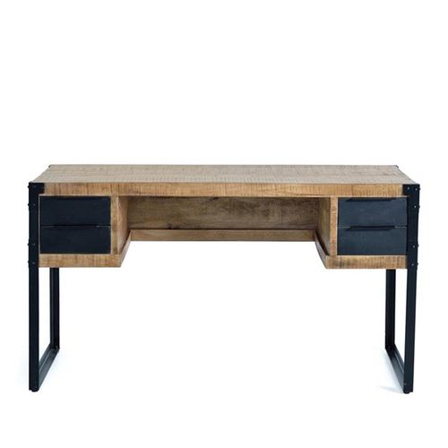 Jeronisht Mango Wood 4 Drawer Desk