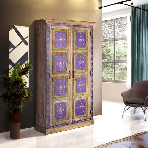 Madelynn Mango Wood Painted 2 Door Wardrobe