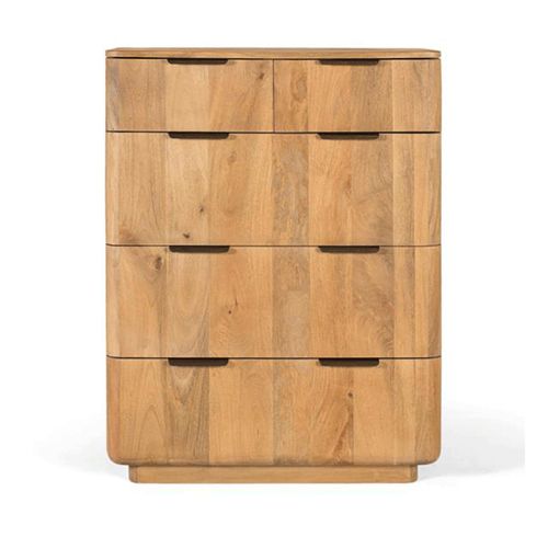 Wrenley Natural Mango Wood 2+3 Drawer Chest