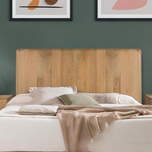 Wrenley Natural Mango Wood Headboard - 165cm