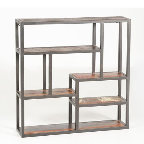 Mara Industrial Style Small Open Shelving Unit