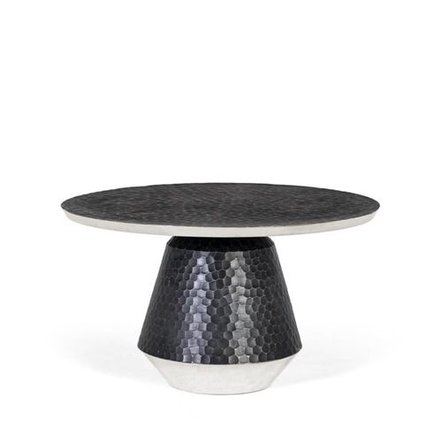Palermo Grey Metal Round Large Coffee Table