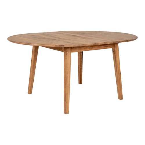 Metz Oak 4-6 Seater Extending Oval Dining Table - 118cm-158cm