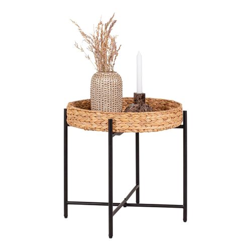 Naro Natural Waterhyacinth Round Side Table