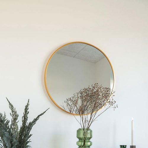 Madrid Brass Round Wall Mirror - 60cm x 60cm