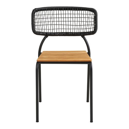 2 x Nashville Black Metal Dining Chair