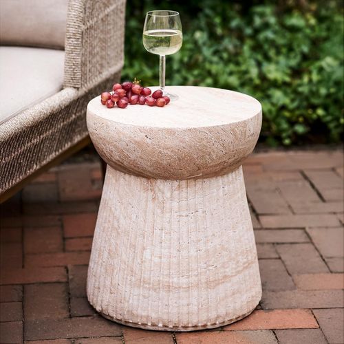 Bonn Natural Round Side Table