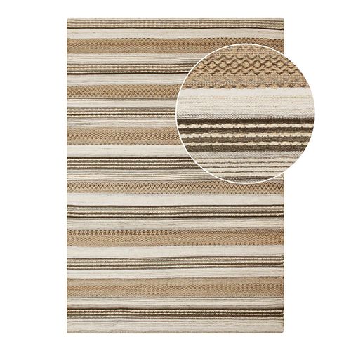 Morena Natural and Grey Rug - 300cm x 200cm