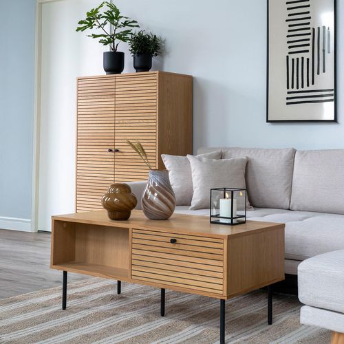 Kyoto Oak 2 Drawer Coffee Table