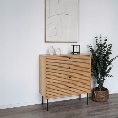 Kyoto Oak 4 Drawer Chest