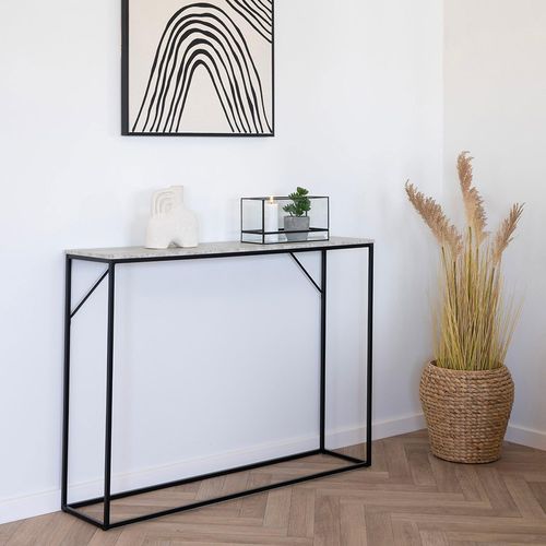 Vita Grey Melamine Console Table