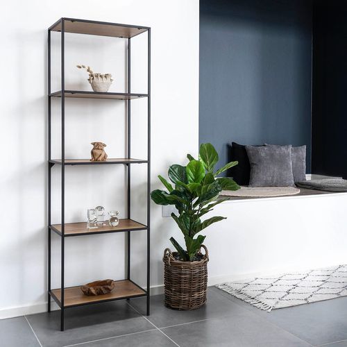 Vita Natural Wood Tall Open Shelving Unit