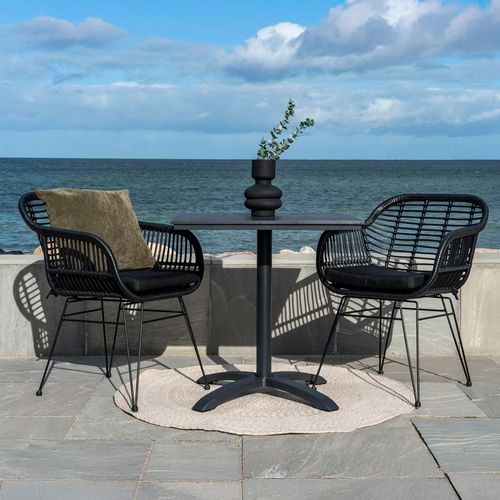 Chicago Grey Wood Square Bistro Table