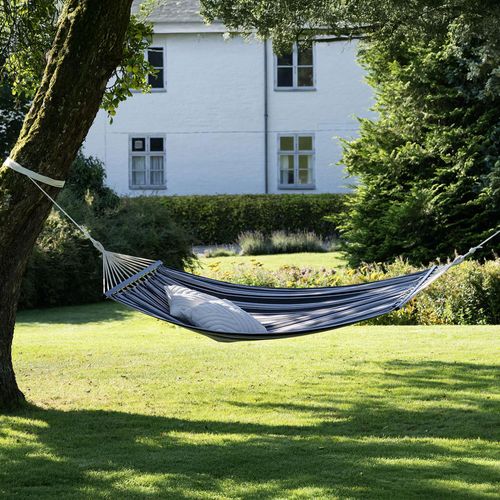 Lamia Grey Fabric Large Hammock Chair 