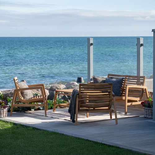 Santander Natural Teak Wood Lounge Set