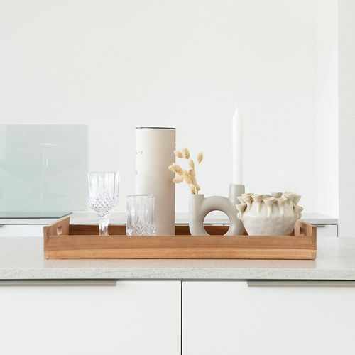 Faro Natural Teak Wood Tray