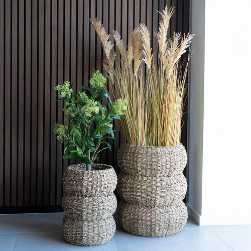 Sarbas Natural Seagrass Basket - Set of 2