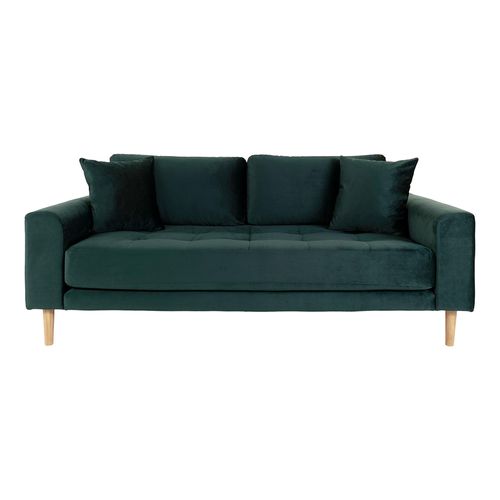 Lido Dark Green Fabric 2.5 Seater Sofa