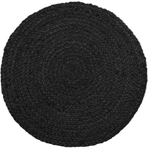 Bombay Dark Grey Jute Braided Round Placemat - Set of 4