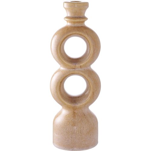 Brown Ceramic Medium Candle Holder