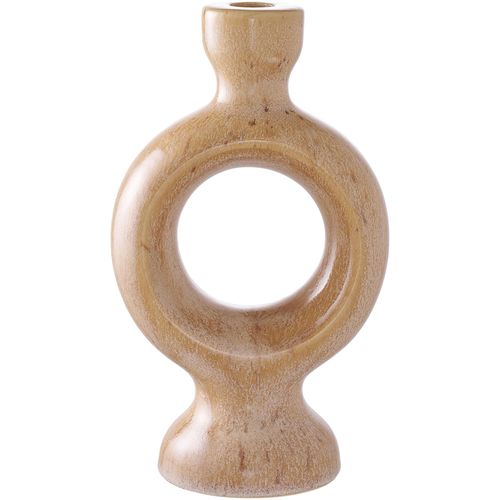 Brown Ceramic Small Candle Holder