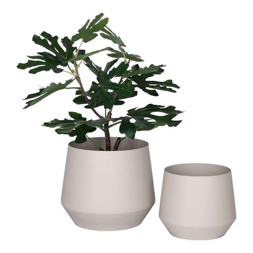 Trofa Sand Metal Flower Pot - Set of 2
