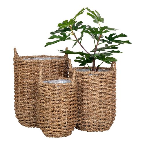 Huelva Natural Seagrass Basket - Set of 3