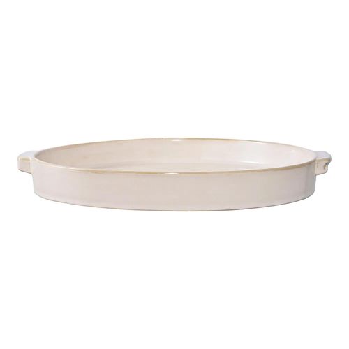 White Ceramic Round Tray