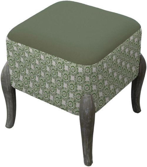 Voyage Maison Ralf Sage Printed Footstool