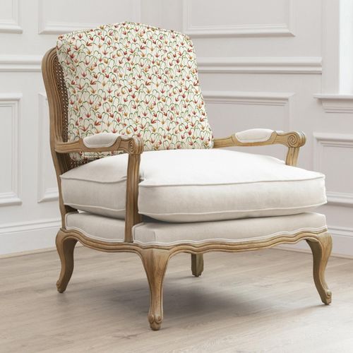 Voyage Maison Fresia Oak and Linen Printed Florence Armchair
