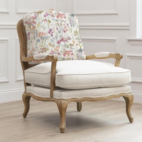 Voyage Maison Ilinizas Oak and Poppy Printed Florence Armchair