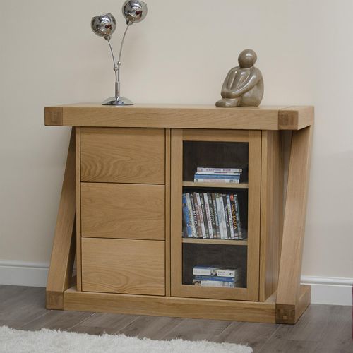 Ziggy Oak 1 Door Glazed Chest