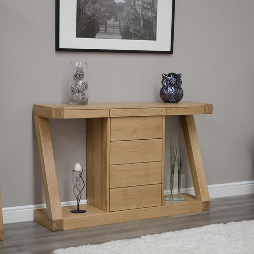 Ziggy Oak Console Table