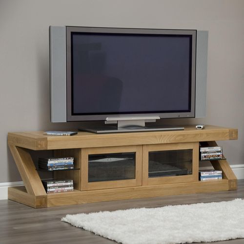 Ziggy Oak Glass Plasma TV Unit