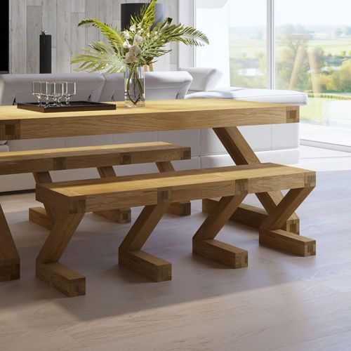 Ziggy Oak Large Dining Bench