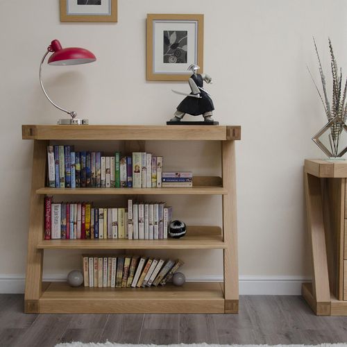 Ziggy Oak Small Bookcase