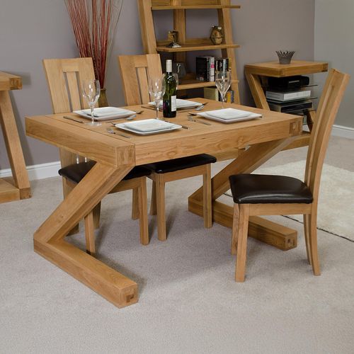 Ziggy Oak Small Dining Table - 4 Seater