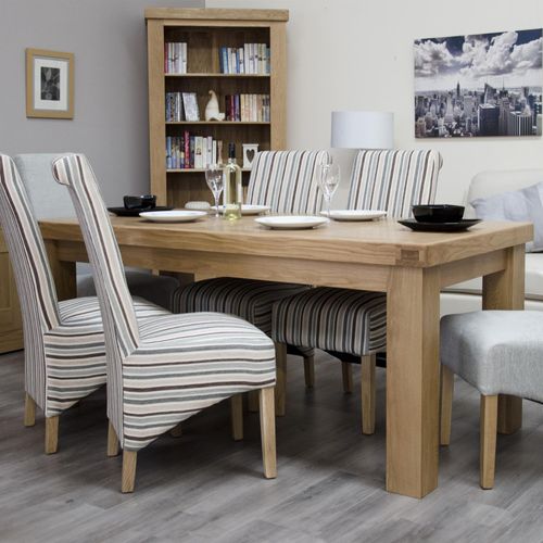 Chunky Oak Dining Table - 6 Seater