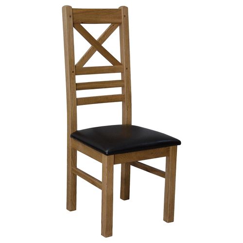 2 x Winchcombe Oak Cross Back Dining Chair