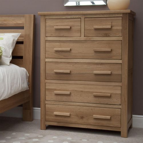 Mobel Oak 4+2 Drawer Chest