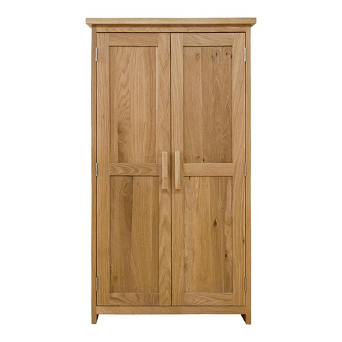 Mobel Oak CD and DVD Storage Cupboard