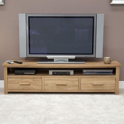 Mobel Oak Large Plasma TV Unit
