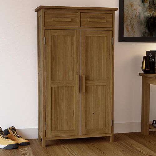 Mobel Oak Shoe Cupboard
