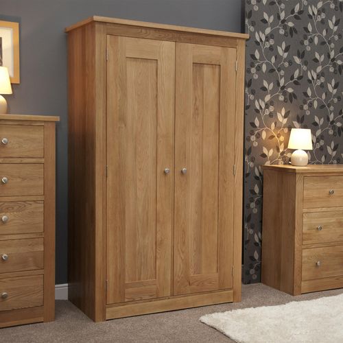 Oakley Oak 2 Door Wardrobe