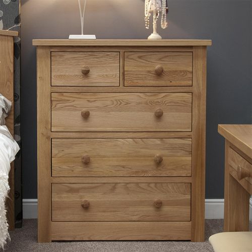 Oakley Oak 3+2 Drawer Chest