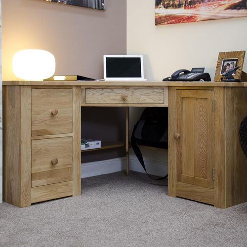 Oakley Oak Corner Computer Desk