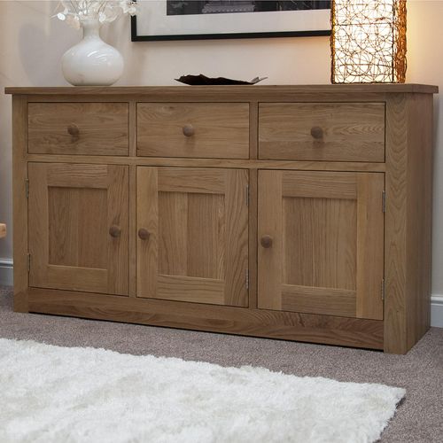 Oakley Oak Large Drawer Wide Sideboard